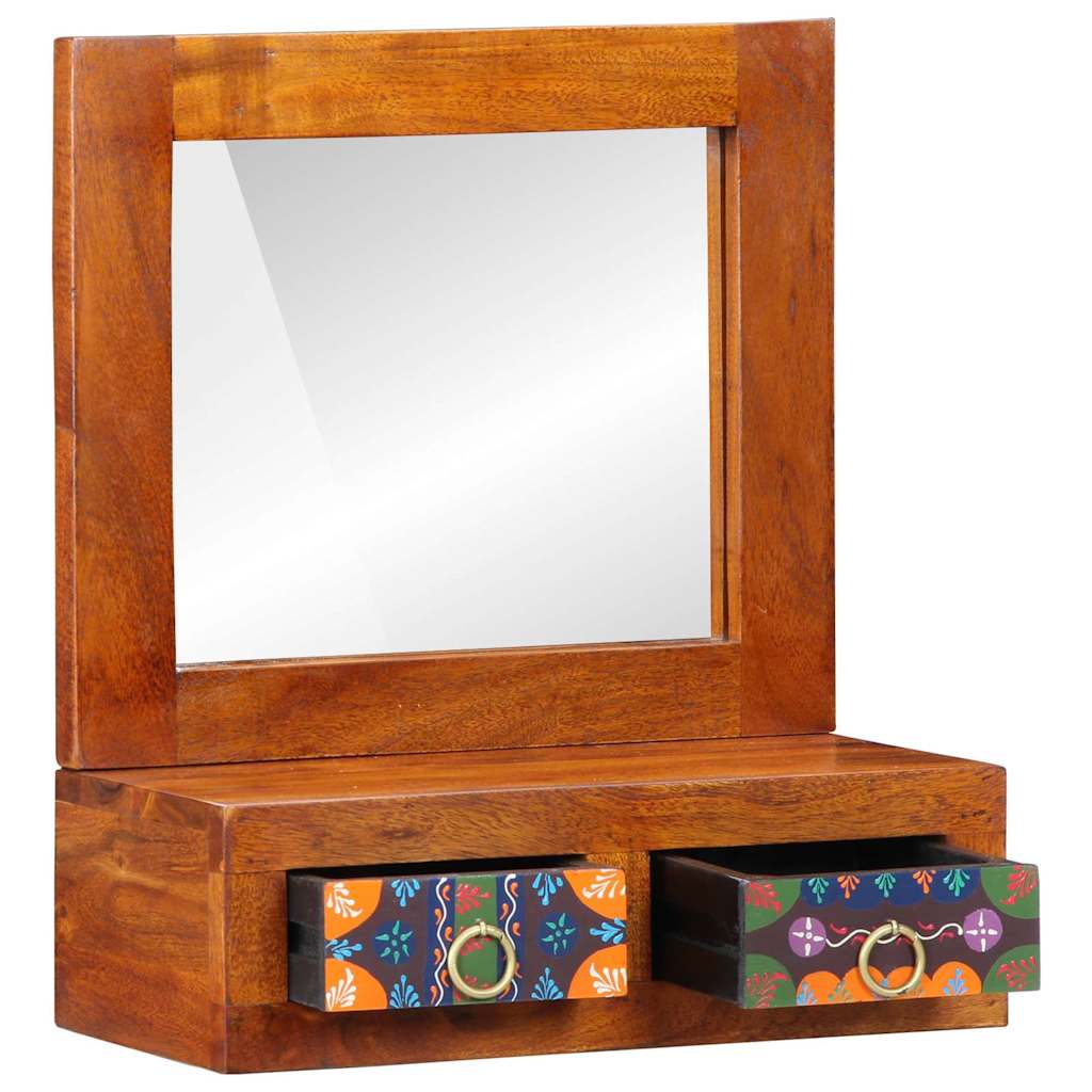 Wandschrank Braun 40 x 20 x 50 cm Massivholz Akazie