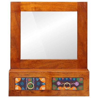 Wandschrank Braun 40 x 20 x 50 cm Massivholz Akazie