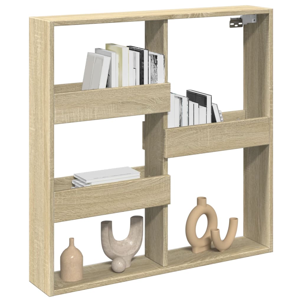 Wandschrank Sonoma-Eiche 80x15x80 cm Holzwerkstoff