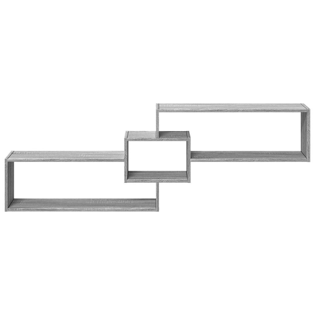 Wandschrank 158x18x53 cm Grau Sonoma Holzwerkstoff