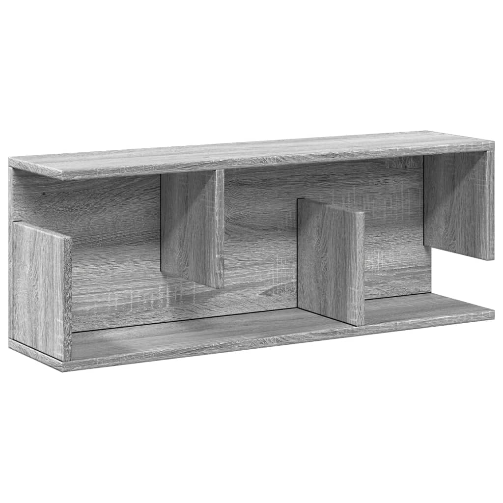 Wandschrank 80x20x30 cm Grau Sonoma Holzwerkstoff