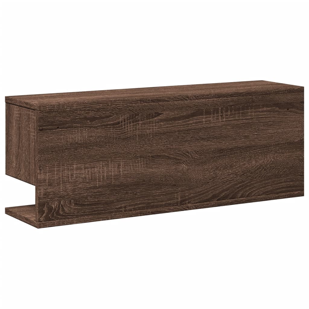 Wandschrank 80x20x30 cm Eichen-Optik Holzwerkstoff