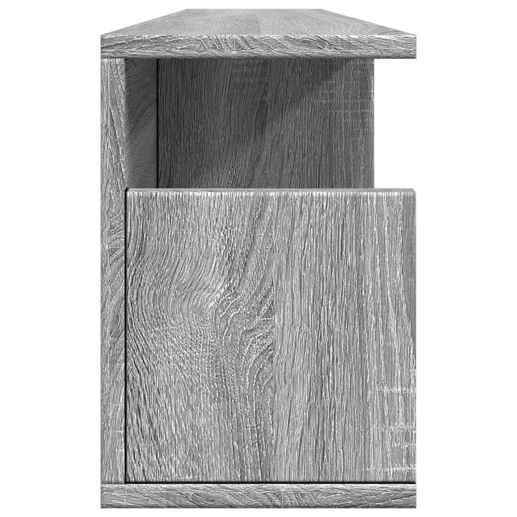 Wandschrank 100x20x30 cm Grau Sonoma Holzwerkstoff