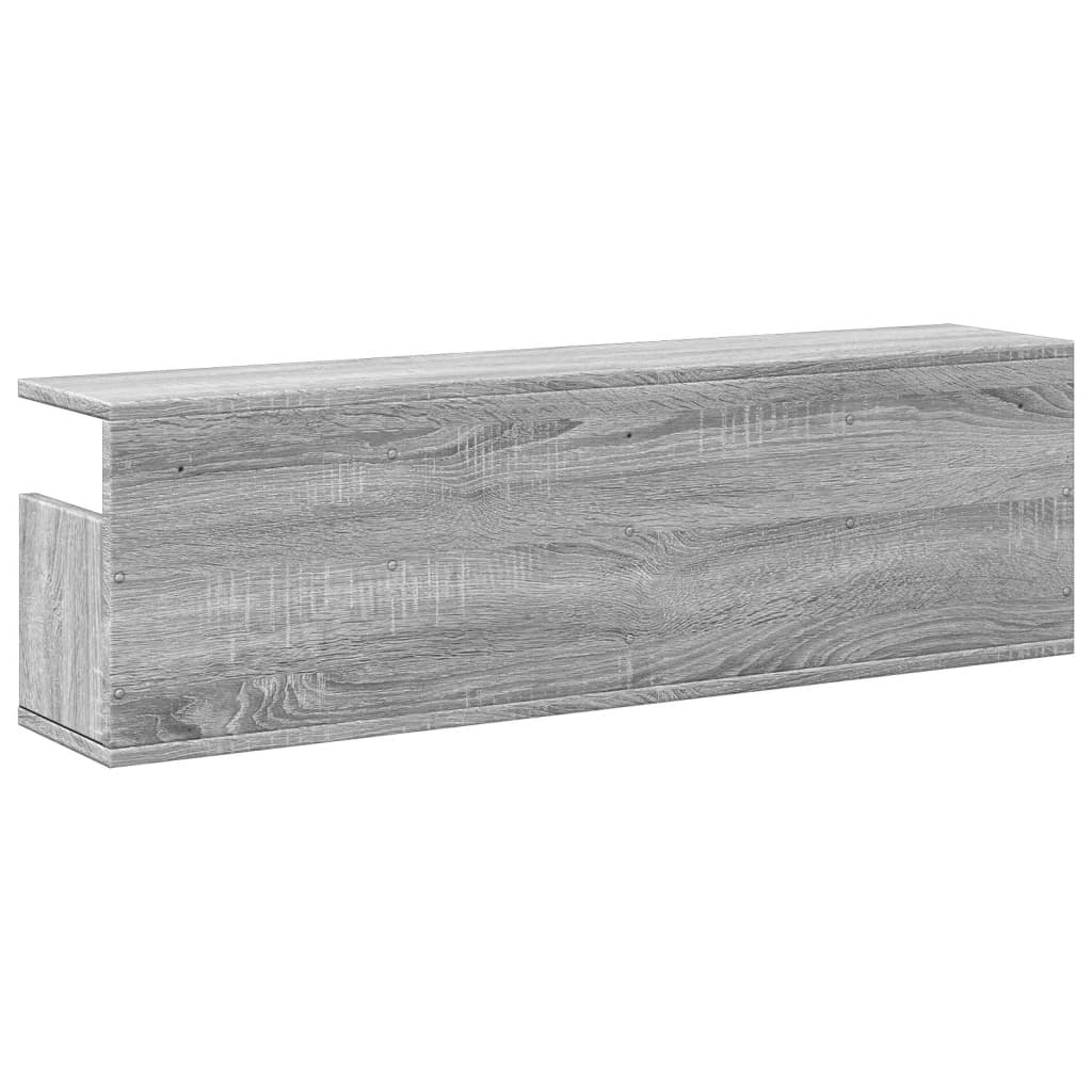 Wandschrank 100x20x30 cm Grau Sonoma Holzwerkstoff