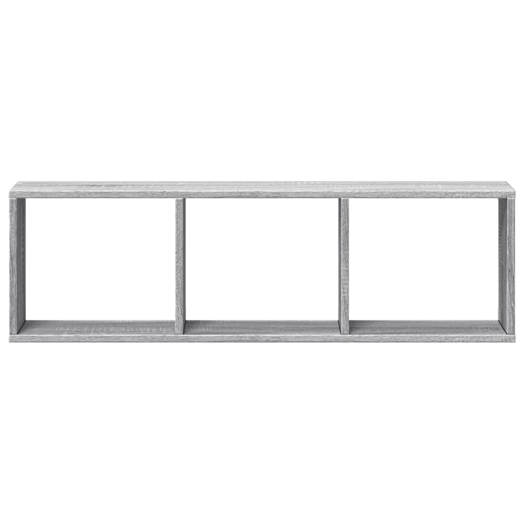 Wandschrank 100x16x30 cm Grau Sonoma Holzwerkstoff