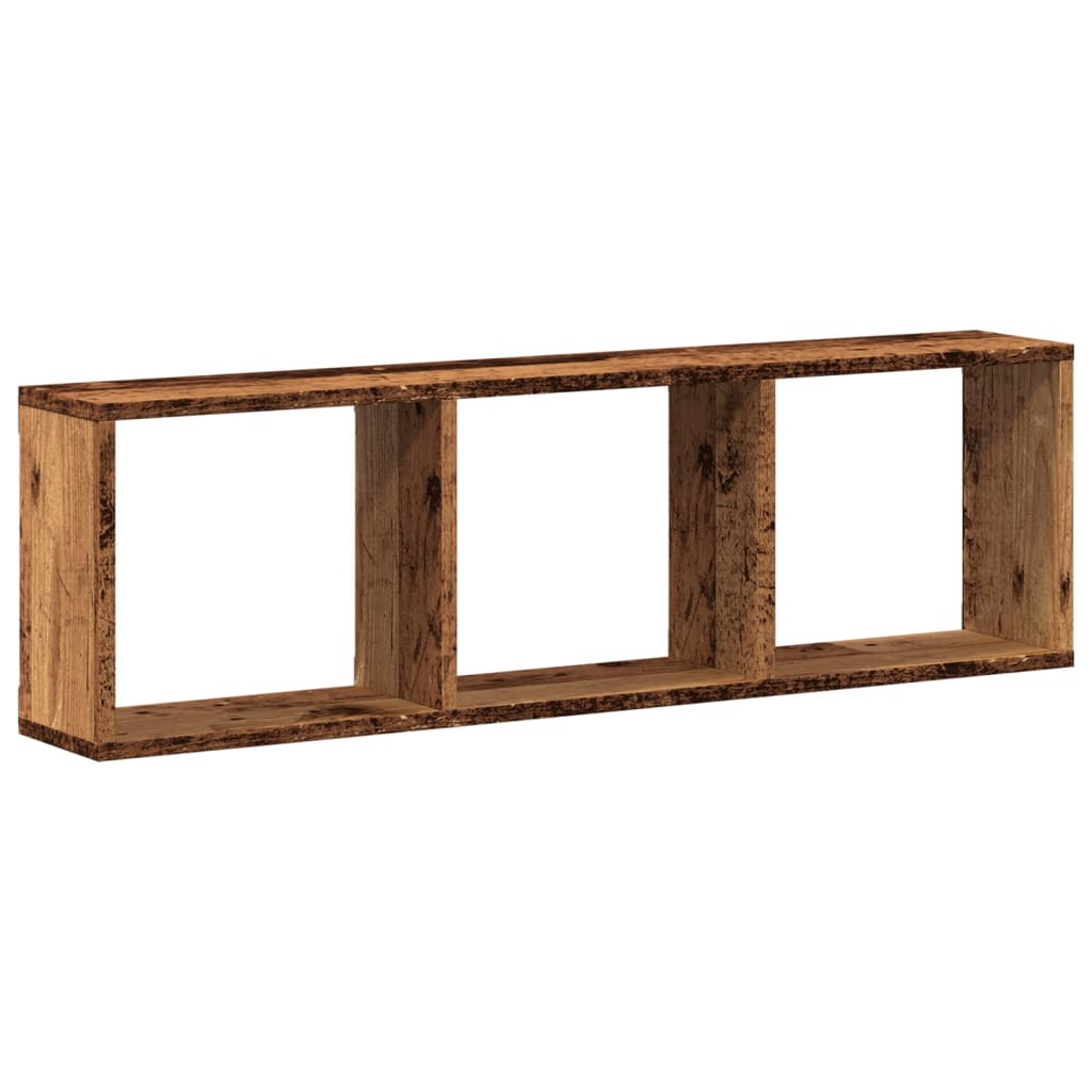 Wandschrank 100x16x30 cm Altholz-Optik Holzwerkstoff