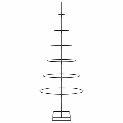 Metall-Weihnachtsbaum für Dekorationen Schwarz 150 cm