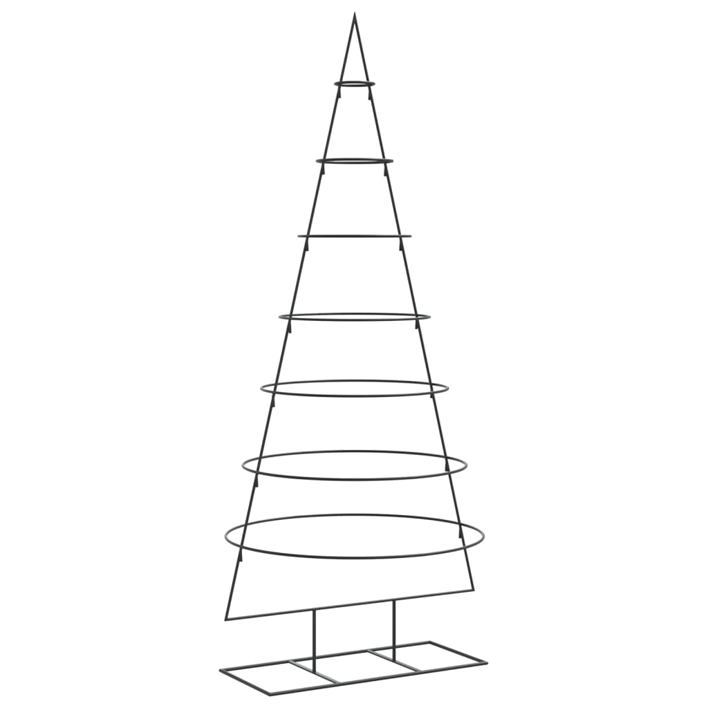 Metall-Weihnachtsbaum für Dekorationen Schwarz 180 cm