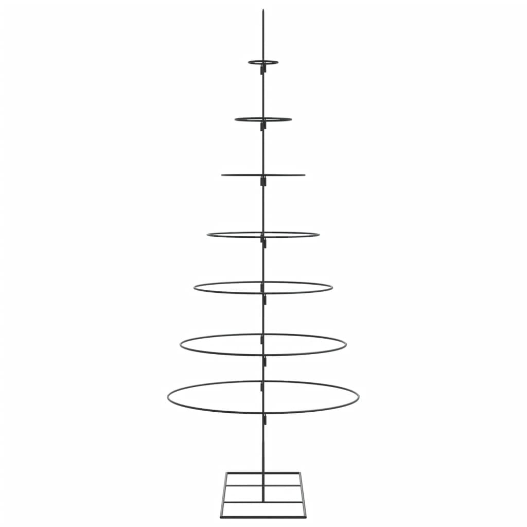 Metall-Weihnachtsbaum für Dekorationen Schwarz 180 cm