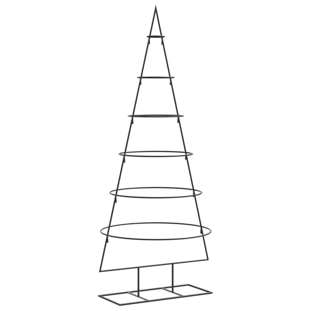 Metall-Weihnachtsbaum für Dekorationen Schwarz 180 cm