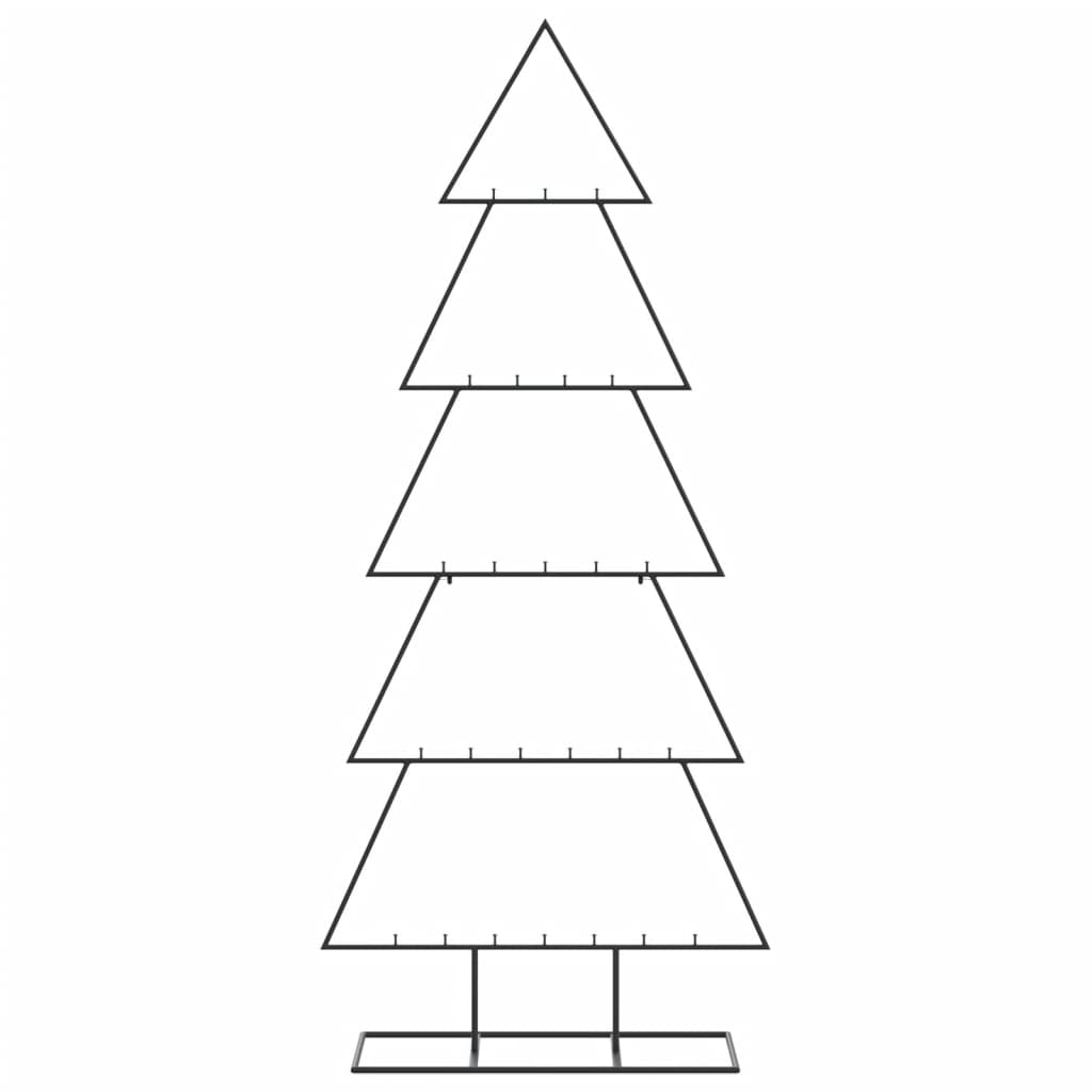 Metall-Weihnachtsbaum für Dekorationen Schwarz 150 cm