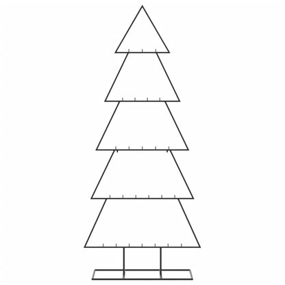 Metall-Weihnachtsbaum für Dekorationen Schwarz 150 cm
