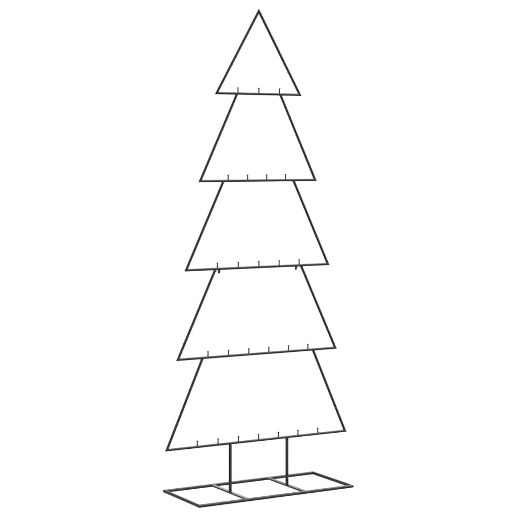 Metall-Weihnachtsbaum für Dekorationen Schwarz 150 cm