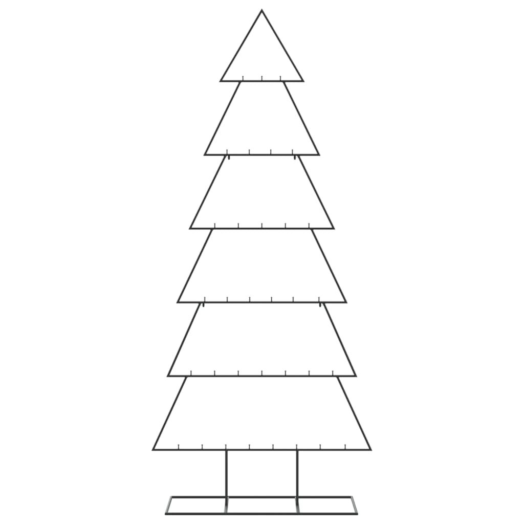 Metall-Weihnachtsbaum für Dekorationen Schwarz 180 cm