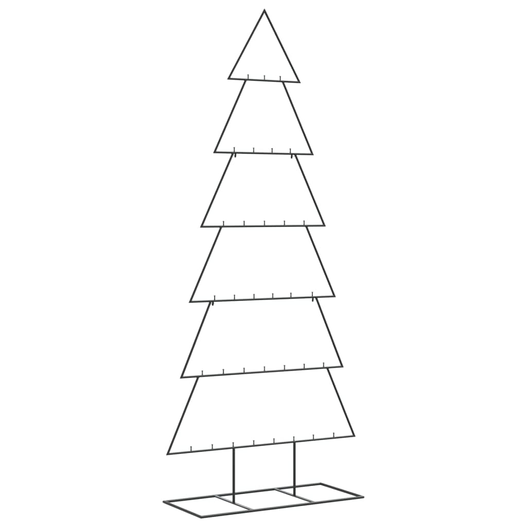 Metall-Weihnachtsbaum für Dekorationen Schwarz 180 cm