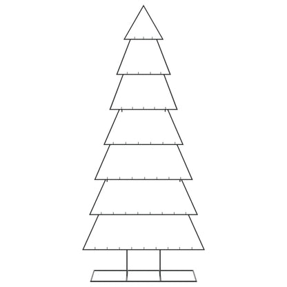 Metall-Weihnachtsbaum zum Dekorieren Schwarz 210 cm