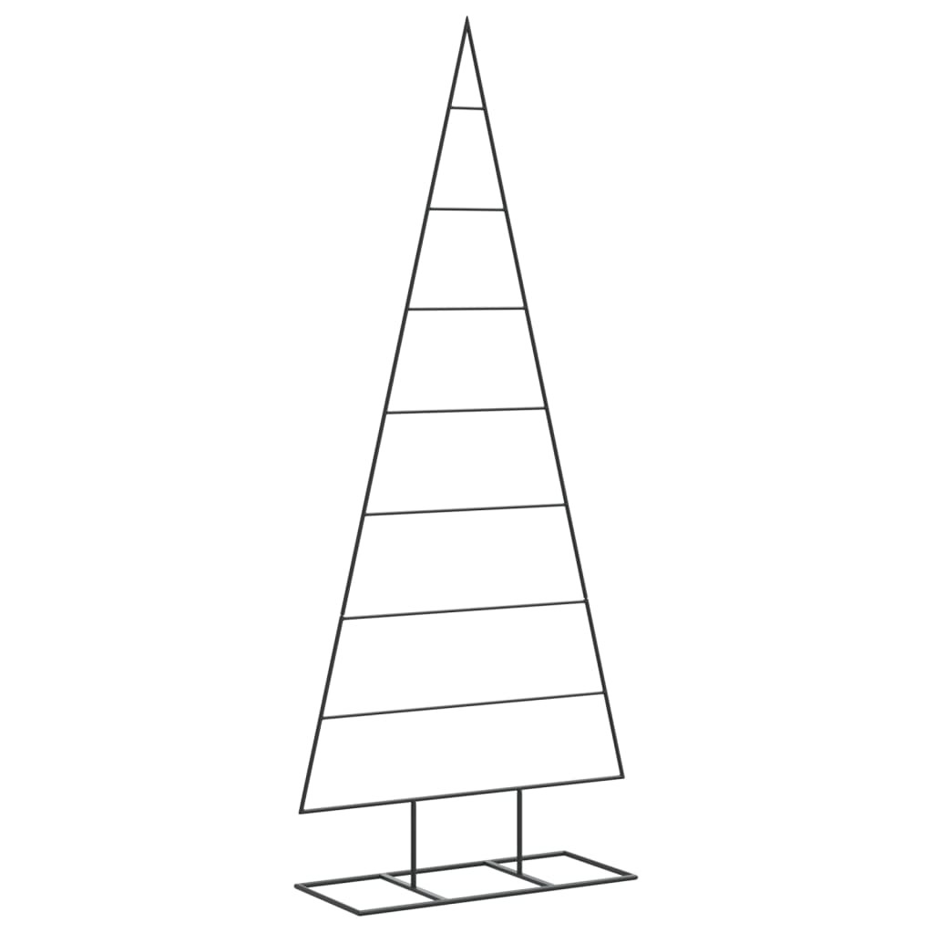 Metall-Weihnachtsbaum für Dekorationen Schwarz 150 cm