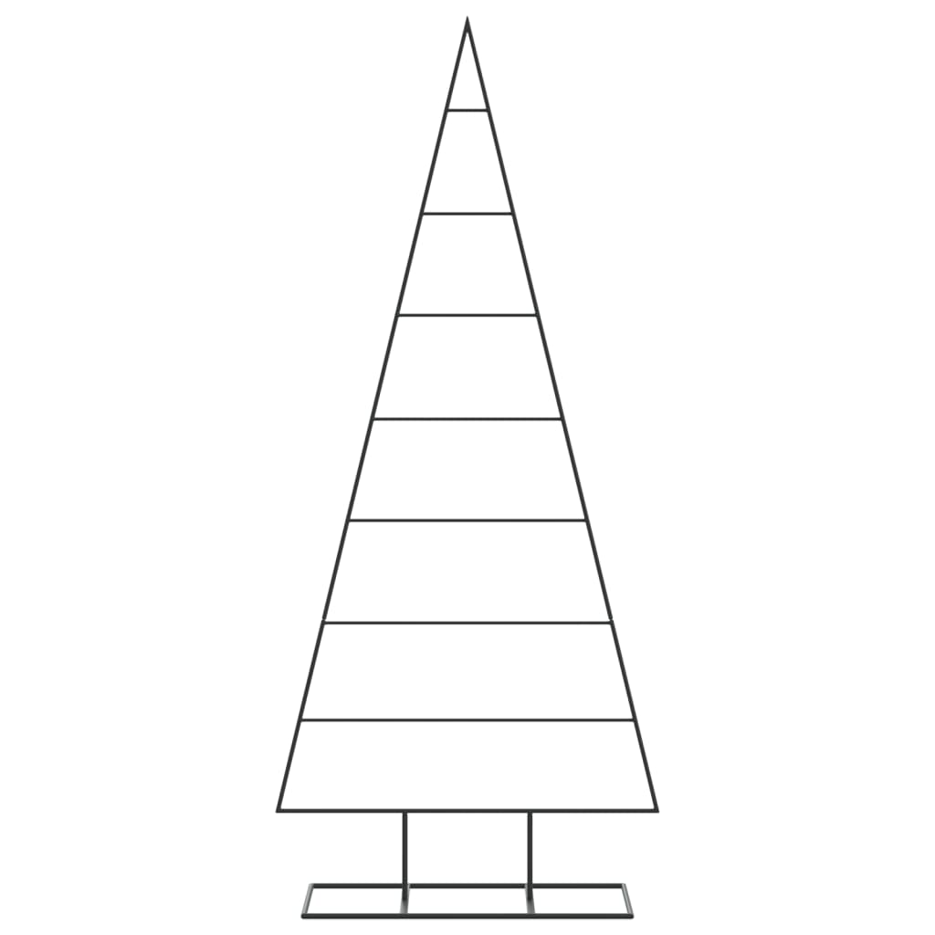 Metall-Weihnachtsbaum für Dekorationen Schwarz 150 cm