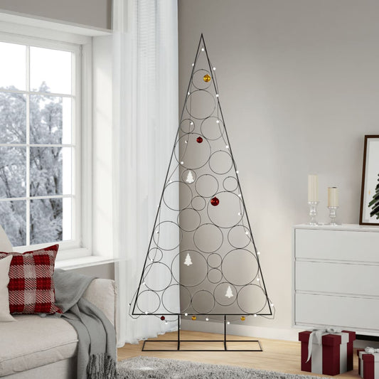 Metall-Weihnachtsbaum zum Dekorieren Schwarz 210 cm