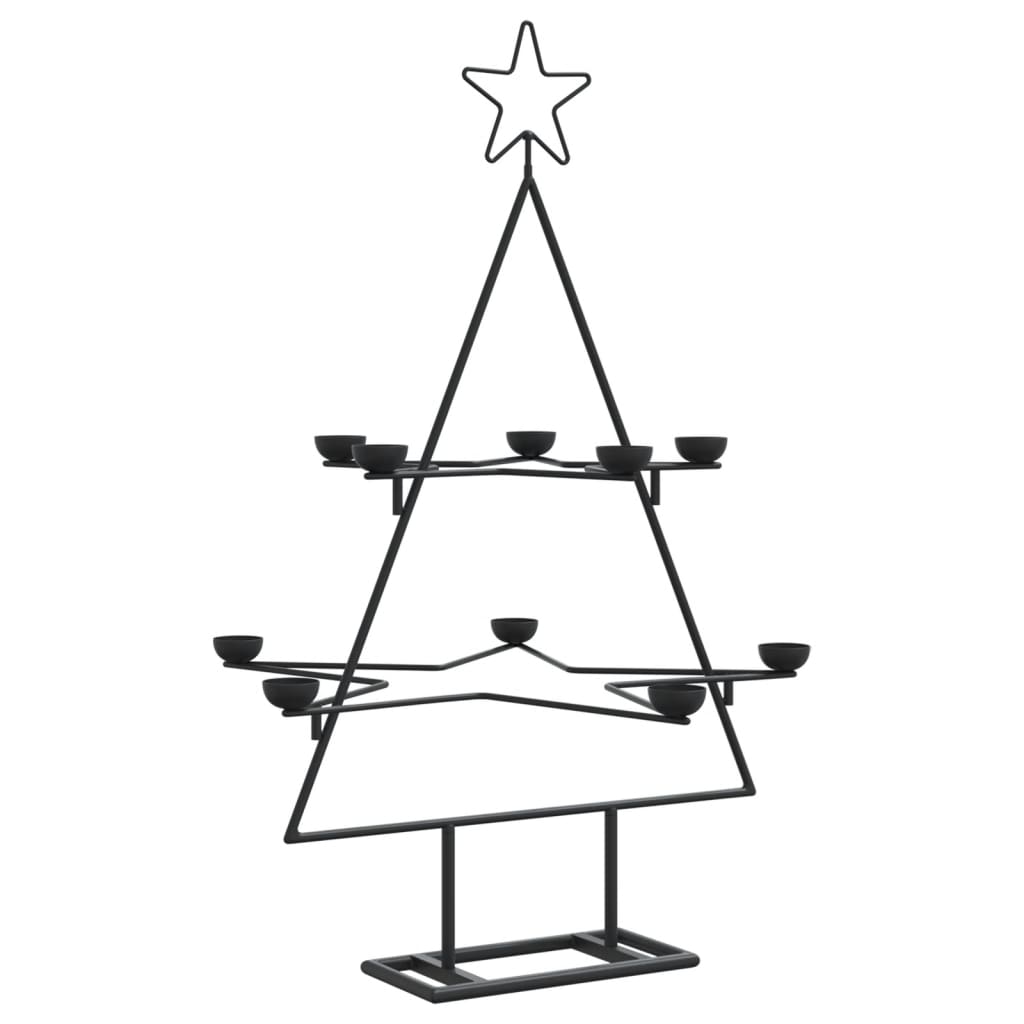 Metall-Weihnachtsbaum zum Dekorieren Schwarz 75 cm