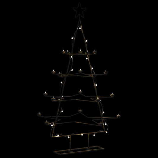 Metall-Weihnachtsbaum für Dekorationen Schwarz 140 cm