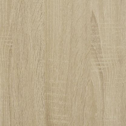 Schmaler Badschrank mit Rädern Sonoma-Eiche Holzwerkstoff