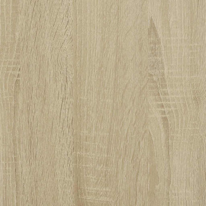 Badschrank Schmal mit Rollen Sonoma-Eiche Holzwerkstoff