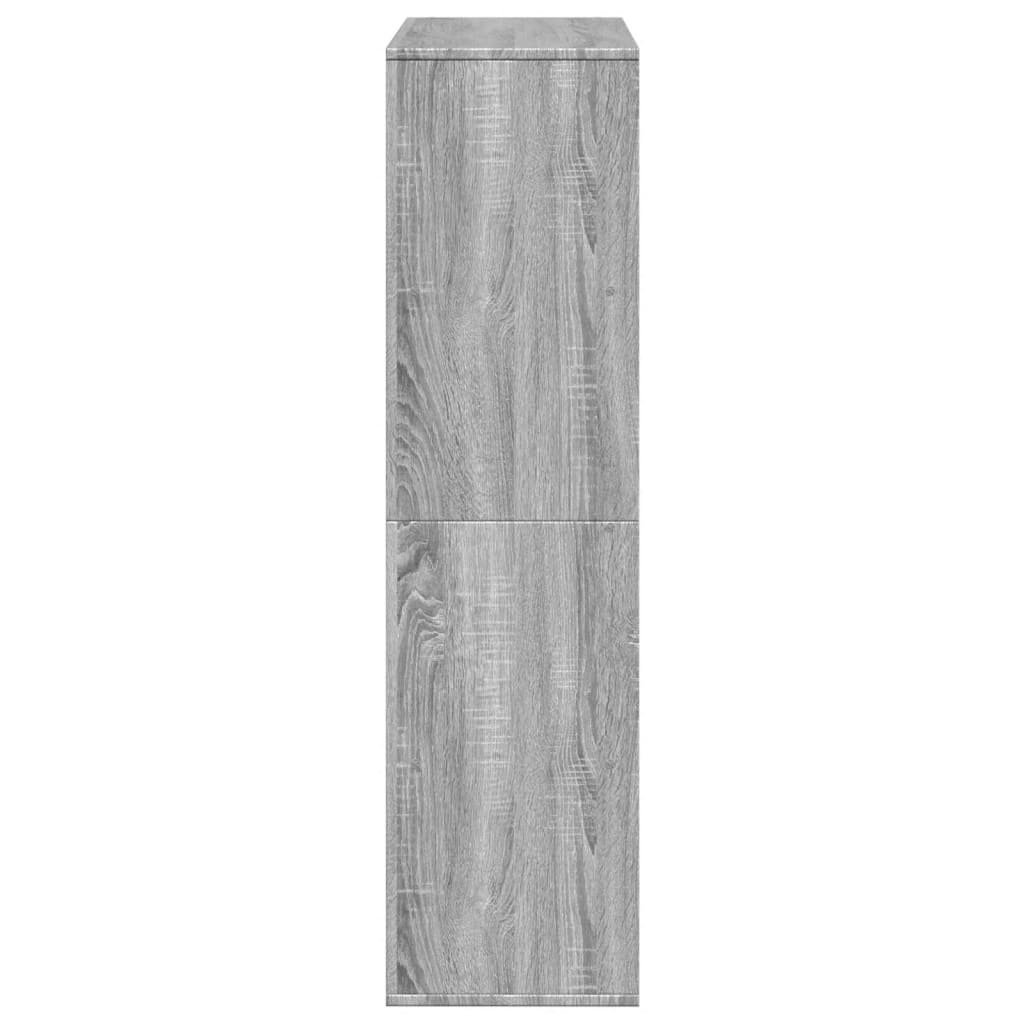 Bücherregal Grau Sonoma 100x33x125,5 cm Holzwerkstoff