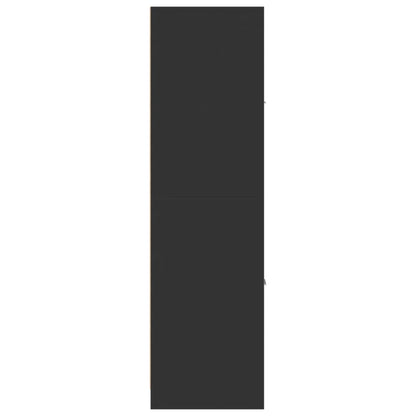 Apothekerschrank Schwarz 40x41x144,5 cm Holzwerkstoff