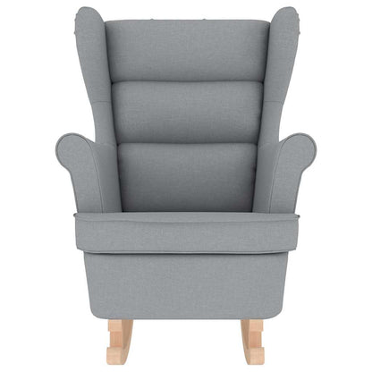 Schaukelsessel Hellgrau 74x90x102 cm Stoff