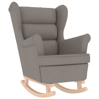 Schaukelsessel Taupe 74x90x102 cm Stoff
