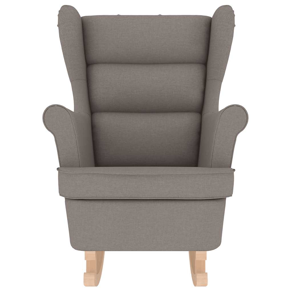 Schaukelsessel Taupe 74x90x102 cm Stoff