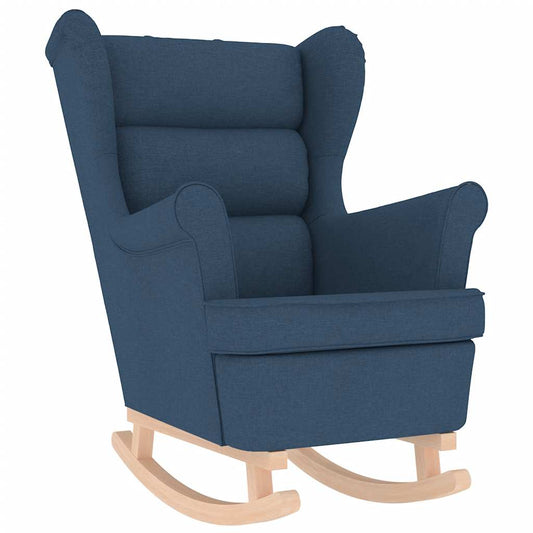 Schaukelsessel Blau 74x90x102 cm Stoff