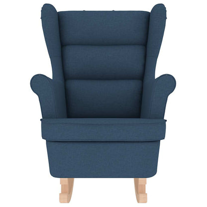 Schaukelsessel Blau 74x90x102 cm Stoff