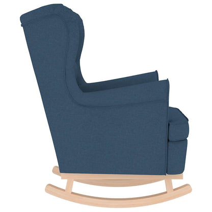 Schaukelsessel Blau 74x90x102 cm Stoff