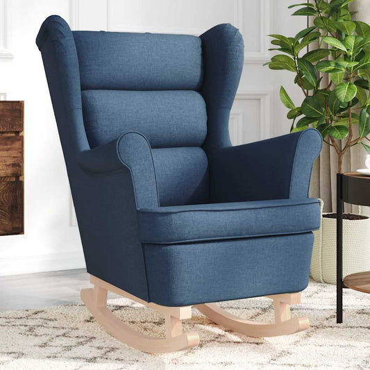 Schaukelsessel Blau 74x90x102 cm Stoff