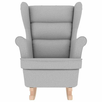 Schaukelsessel Wolkengrau 74x90x102 cm Stoff