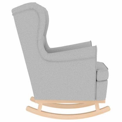 Schaukelsessel Wolkengrau 74x90x102 cm Stoff