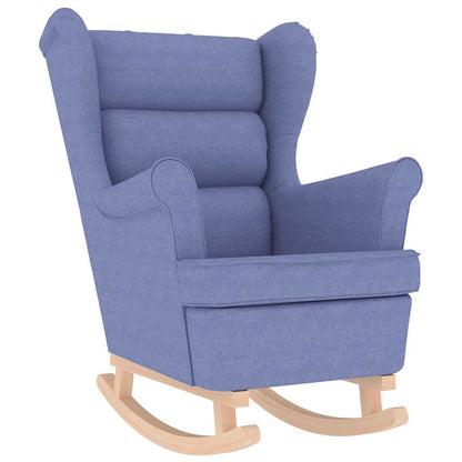 Schaukelsessel Jeansblau 74x90x102 cm Stoff