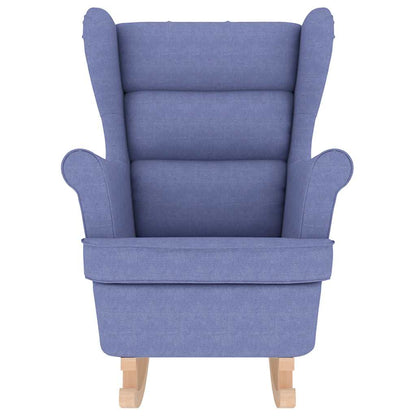 Schaukelsessel Jeansblau 74x90x102 cm Stoff