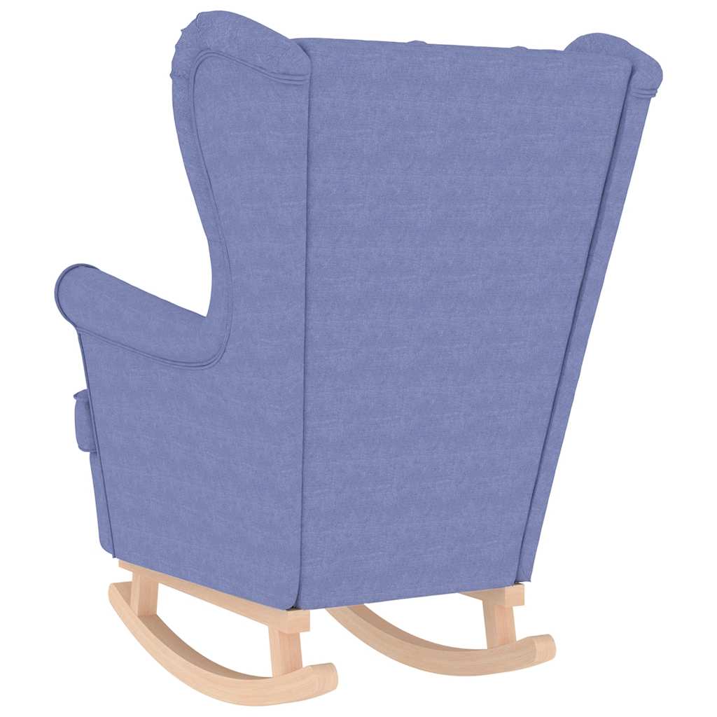Schaukelsessel Jeansblau 74x90x102 cm Stoff