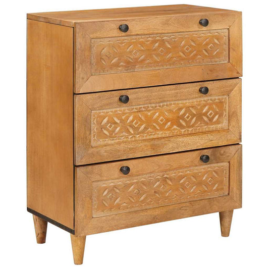 Sideboard 2 pcs Braun 60 x 33 x 75 cm massives Mangoholz