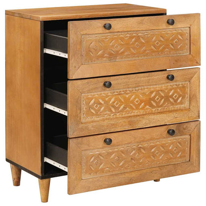 Sideboard 2 pcs Braun 60 x 33 x 75 cm massives Mangoholz