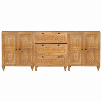Sideboard 3 pcs Braun 60 x 33 x 75 cm massives Mangoholz