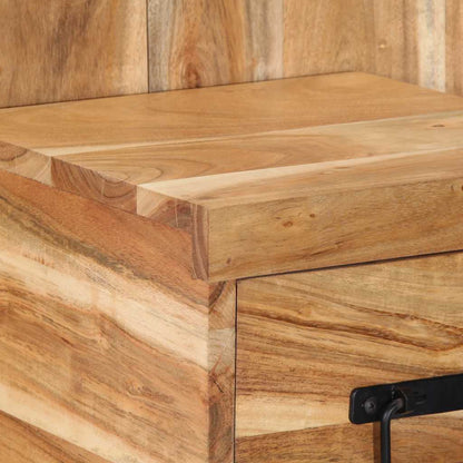 Nachttisch 60x32x80 cm Massivholz Akazie