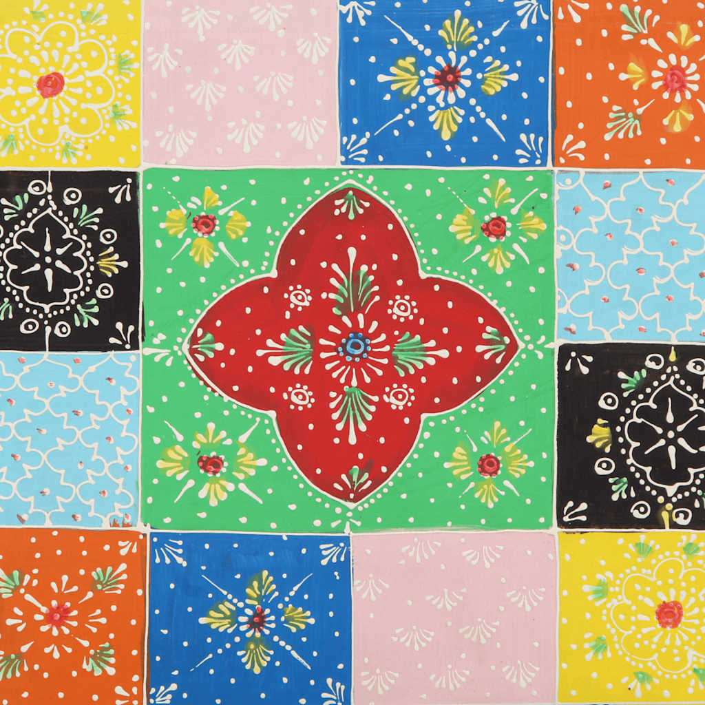 Nachttisch Mehrfarbig 40x35x45 cm Massivholz Mango