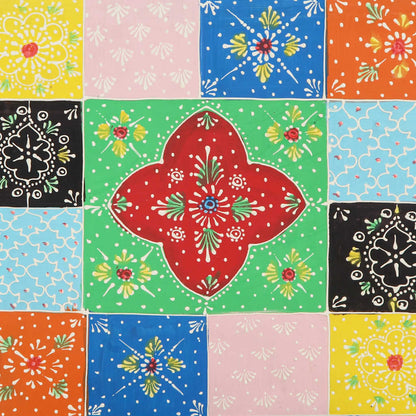 Nachttisch 2 Stk. Mehrfarbig 40x35x45 cm Massivholz Mango