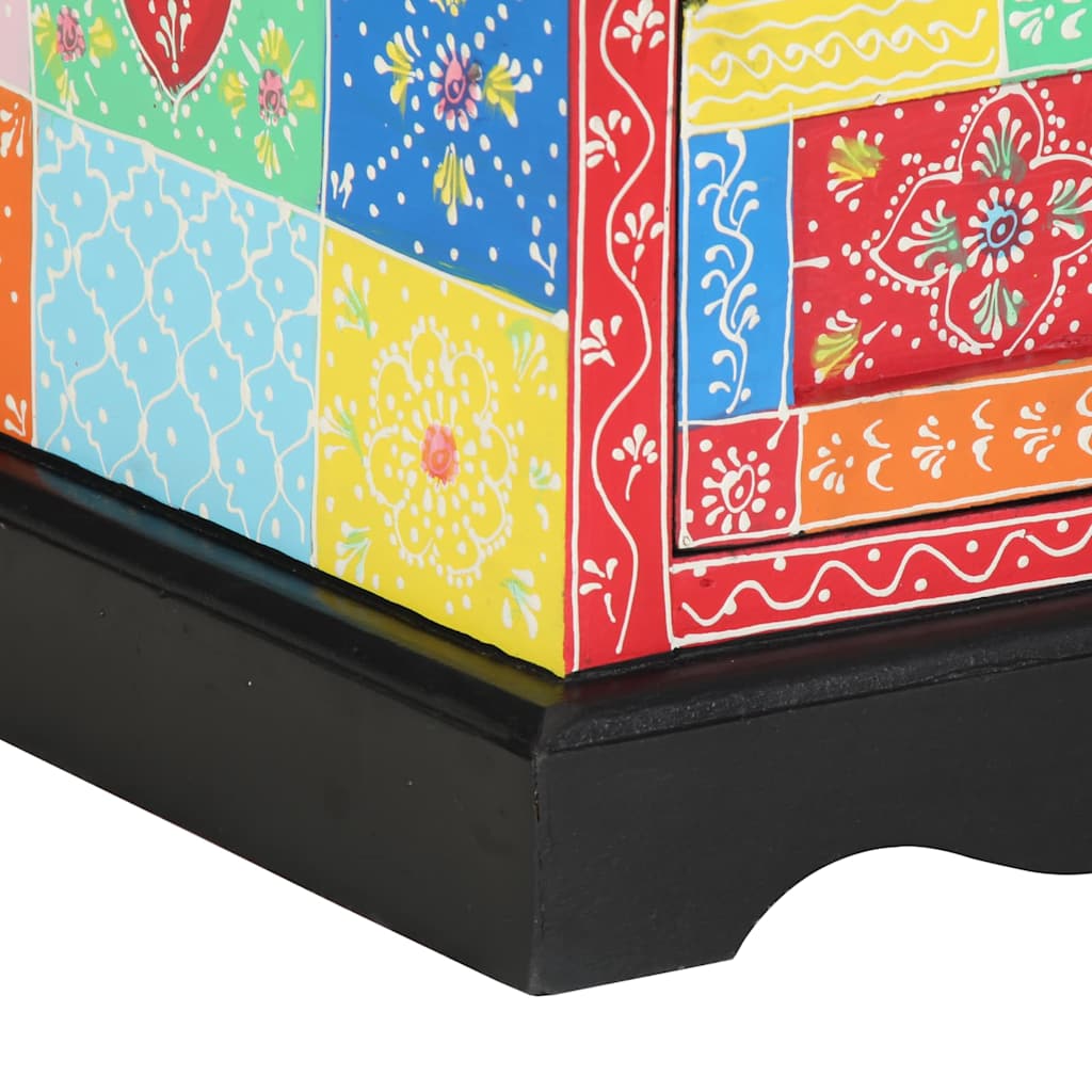 Nachttisch 2 pcs Mehrfarbig 40 x 35 x 45 cm massives Mangoholz