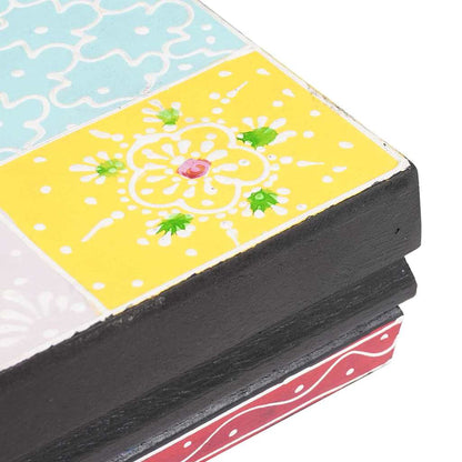 Wandregale 2 pcs Mehrfarbig 40 x 20 x 6 cm Massivholz Mango