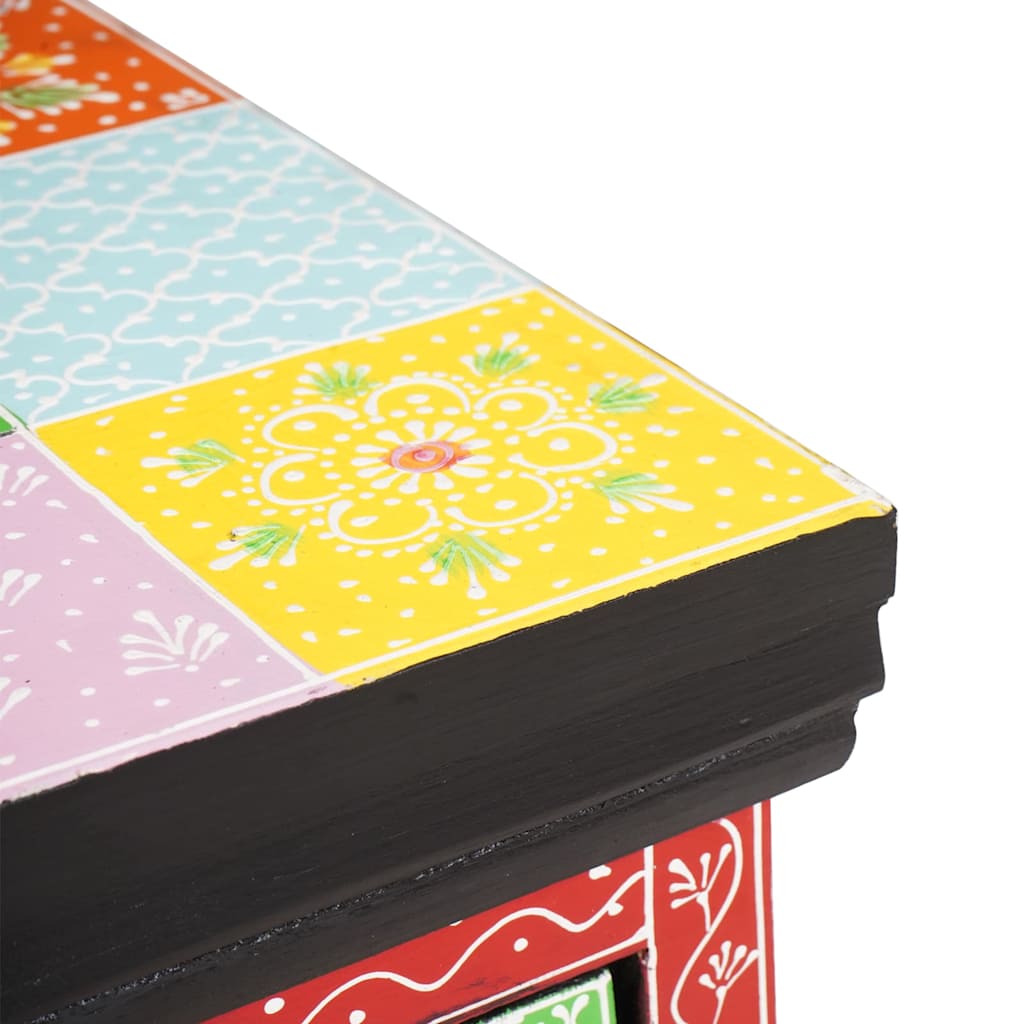 TV-Schrank Mehrfarbig 100 x 30 x 24 cm Massivholz Mango